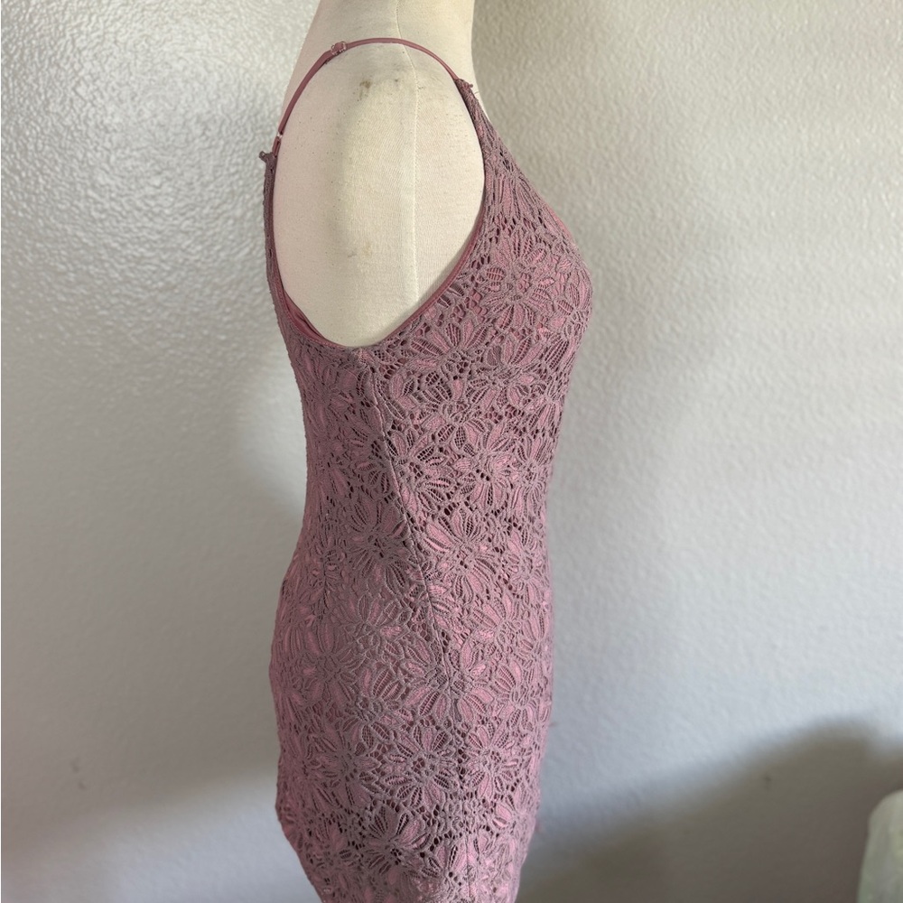 Speechless Pink Lace Mini Dress - Picture 6 of 8